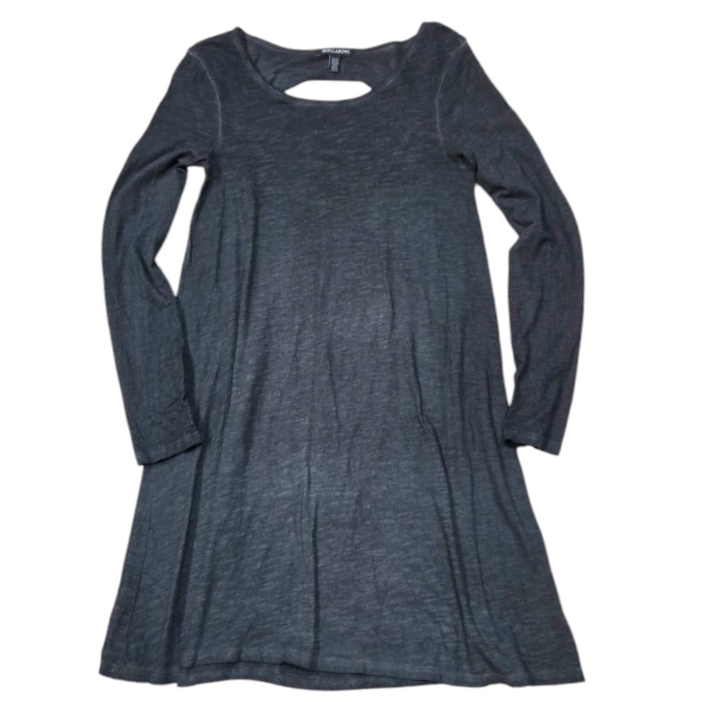 NWT Billabong Gray Long Sleeve Swing Day Dress XS